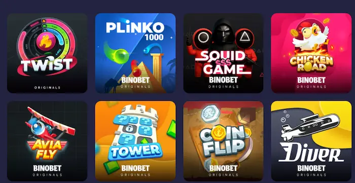 BinoBet Casino games