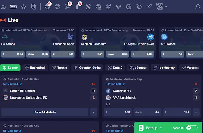 BinoBet Casino sports live